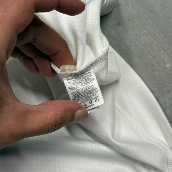 Callaway Golf Shirt Short Sleeve Polo Stretch White Large - Picture 7 of 7